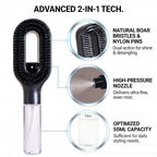 2-in-1 Mist Spray Detangling Hairbrush – Scalp Massage & Anti-Static Care Stone's Store